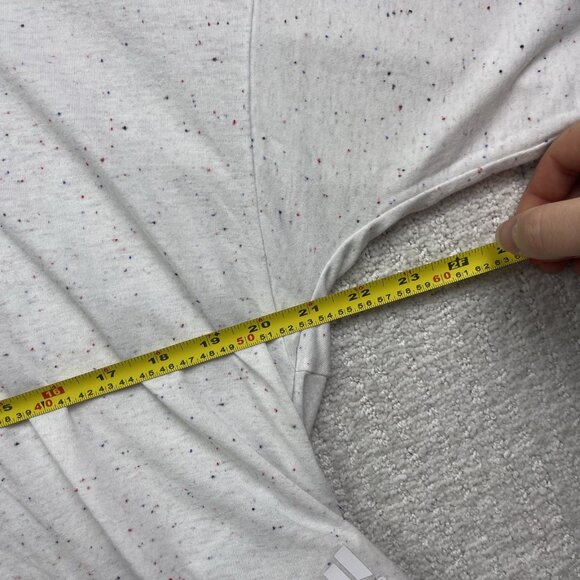 Adidas Shirt Future Icon Winners 3.0 Confetti Tee White / Gray Women Sz S - Picture 8 of 10